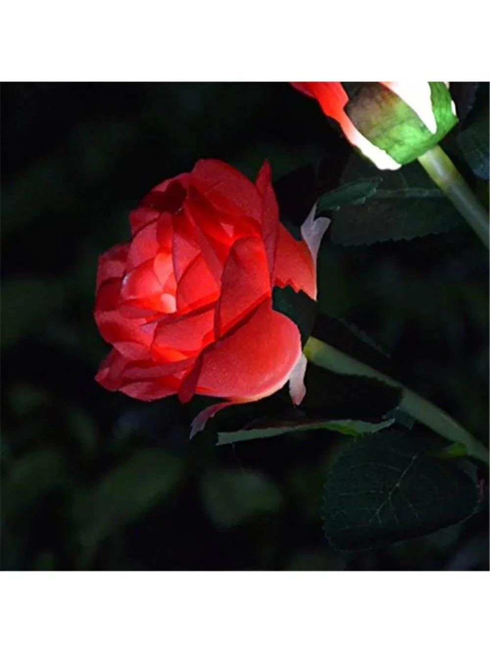 Solar Rose Garden Lights Waterproof Outdoor Flower Stake Landscape Decor 6 Heads